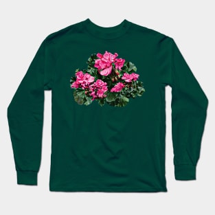 Magenta Geraniums Long Sleeve T-Shirt